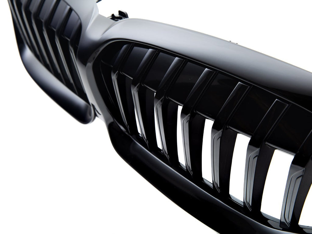 AutoTecknic Painted Glazing Black Front Grille - G20 3-Series Pre-LCI-Exterior-Silicon Valley Bimmer