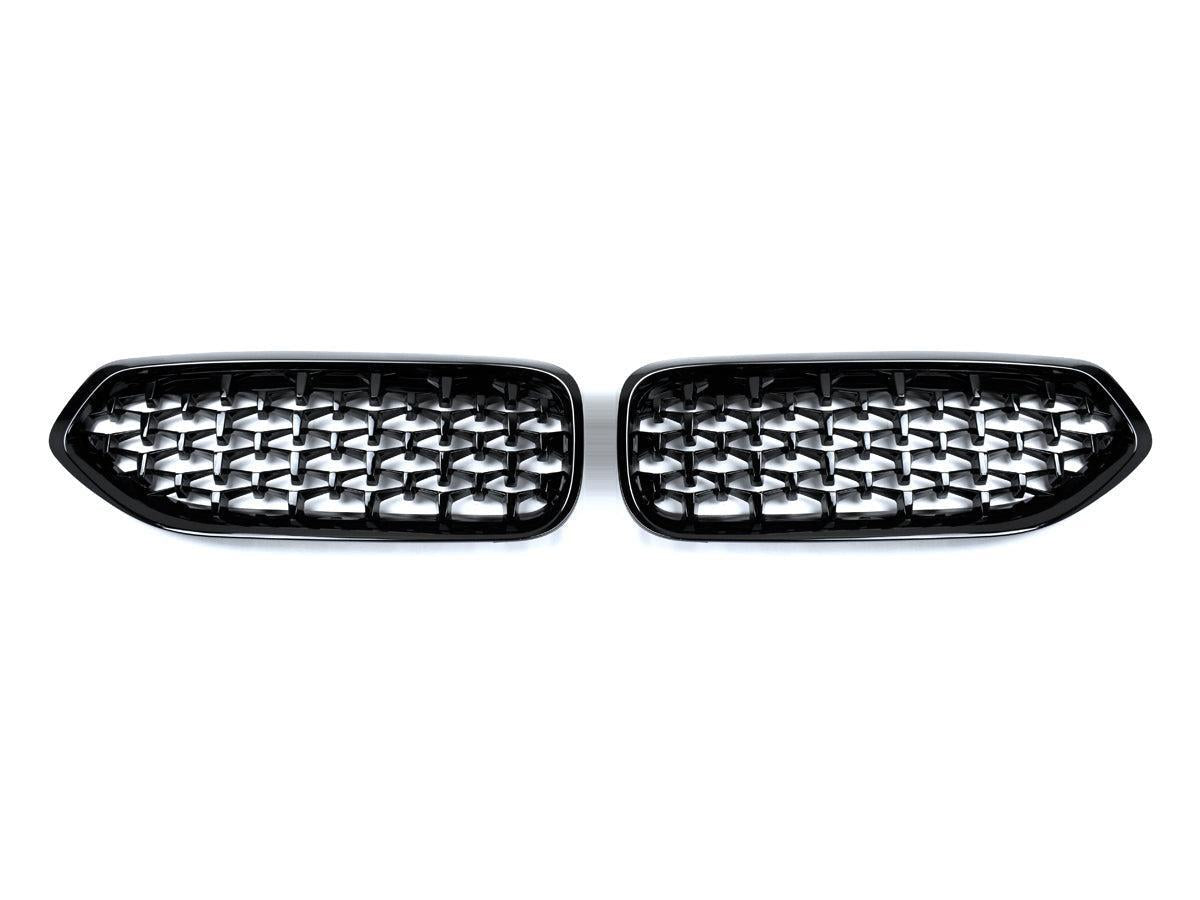 AutoTecknic Painted Glazing Black Front Grille Set - G29 Z4-Exterior-Silicon Valley Bimmer