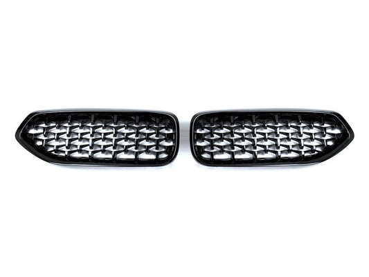 AutoTecknic Painted Glazing Black Front Grille Set - G29 Z4-Exterior-Silicon Valley Bimmer