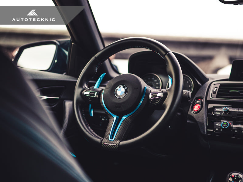 AutoTecknic Painted Steering Wheel Trim - F87 M2 | F80 M3 | F82/ F83 M4 | F10 M5 LCI | F06/ F12/ F13 M6-Interior-Silicon Valley Bimmer