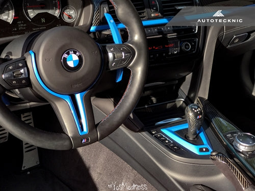 AutoTecknic Painted Steering Wheel Trim - F87 M2 | F80 M3 | F82/ F83 M4 | F10 M5 LCI | F06/ F12/ F13 M6-Interior-Silicon Valley Bimmer