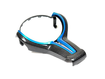 AutoTecknic Painted Steering Wheel Trim - F87 M2 | F80 M3 | F82/ F83 M4 | F10 M5 LCI | F06/ F12/ F13 M6-Interior-Silicon Valley Bimmer