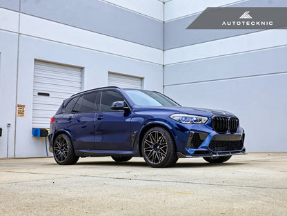 AutoTecknic Performance Dry Carbon Front Lip Set - F95 X5M-Exterior-Silicon Valley Bimmer