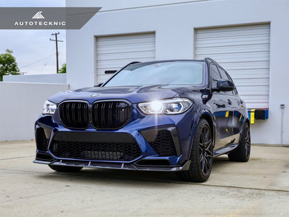 AutoTecknic Performance Dry Carbon Front Lip Set - F95 X5M-Exterior-Silicon Valley Bimmer