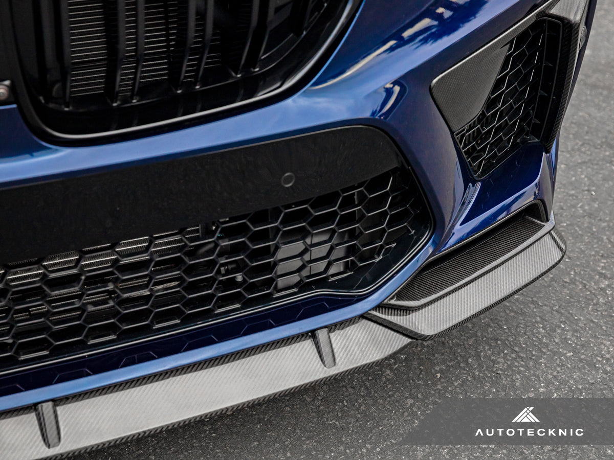 AutoTecknic Performance Dry Carbon Front Lip Set - F95 X5M-Exterior-Silicon Valley Bimmer