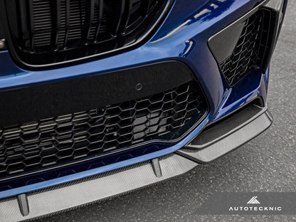 AutoTecknic Performance Dry Carbon Front Lip Set - F95 X5M-Exterior-Silicon Valley Bimmer