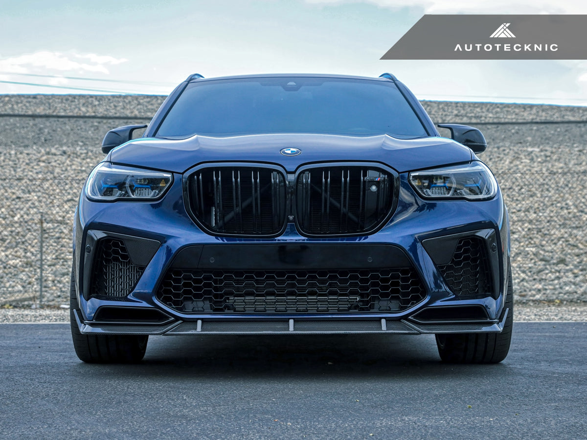 AutoTecknic Performance Dry Carbon Front Lip Set - F95 X5M-Exterior-Silicon Valley Bimmer