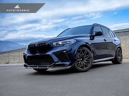 AutoTecknic Performance Dry Carbon Front Lip Set - F95 X5M-Exterior-Silicon Valley Bimmer