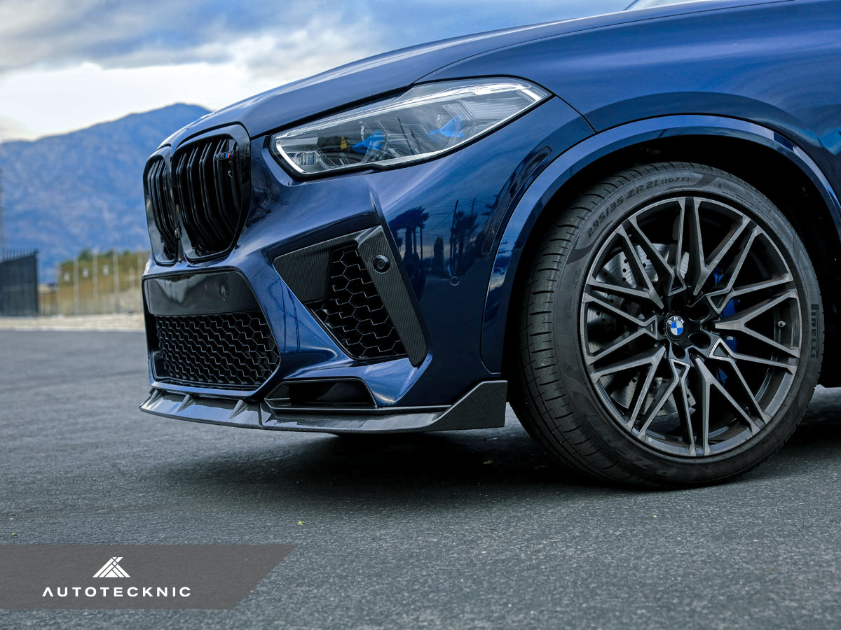 AutoTecknic Performance Dry Carbon Front Lip Set - F95 X5M-Exterior-Silicon Valley Bimmer