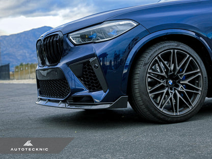 AutoTecknic Performance Dry Carbon Front Lip Set - F95 X5M-Exterior-Silicon Valley Bimmer