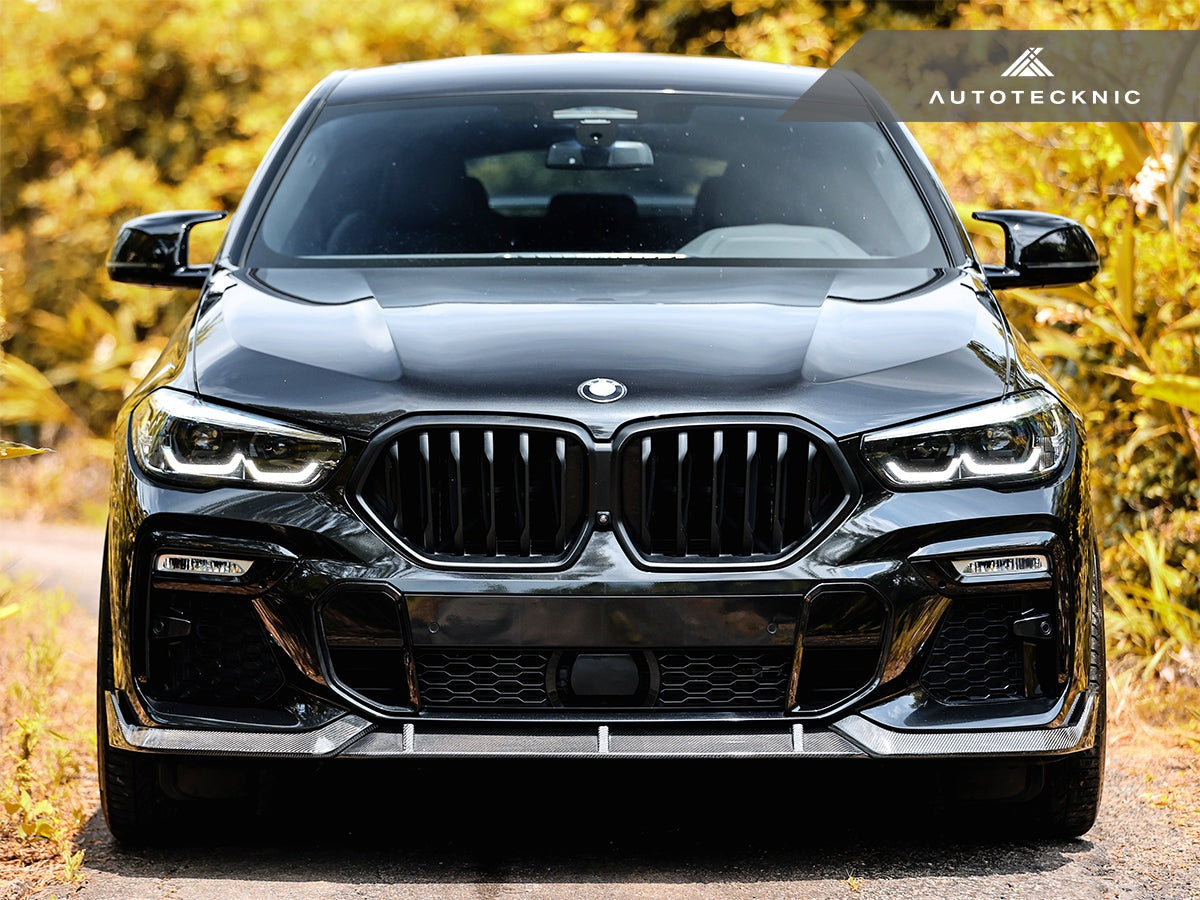 AutoTecknic Performance Dry Carbon Front Lip Set - G06 X6 M-Sport-Exterior-Silicon Valley Bimmer
