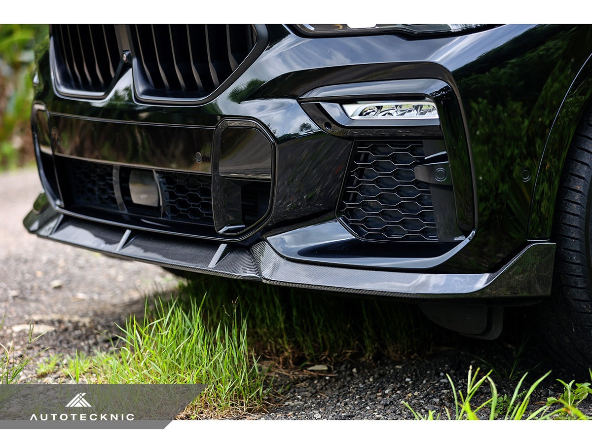 AutoTecknic Performance Dry Carbon Front Lip Set - G06 X6 M-Sport-Exterior-Silicon Valley Bimmer