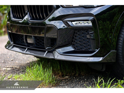 AutoTecknic Performance Dry Carbon Front Lip Set - G06 X6 M-Sport-Exterior-Silicon Valley Bimmer