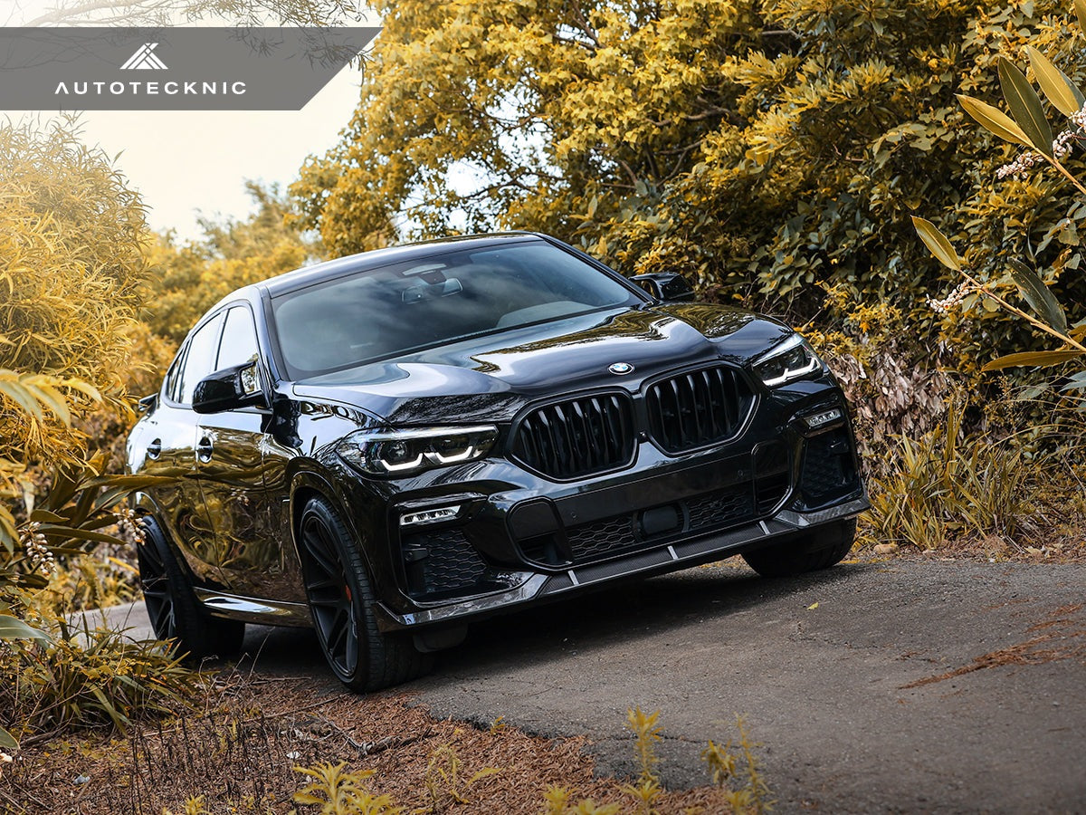AutoTecknic Performance Dry Carbon Front Lip Set - G06 X6 M-Sport-Exterior-Silicon Valley Bimmer
