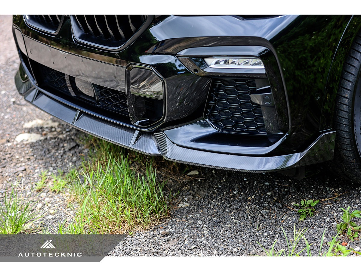AutoTecknic Performance Dry Carbon Front Lip Set - G06 X6 M-Sport-Exterior-Silicon Valley Bimmer