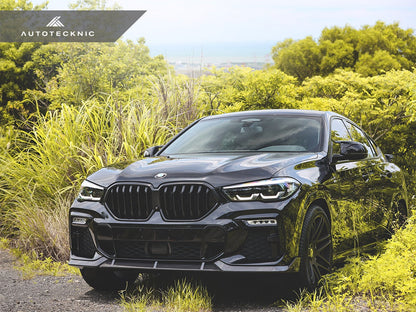 AutoTecknic Performance Dry Carbon Front Lip Set - G06 X6 M-Sport-Exterior-Silicon Valley Bimmer