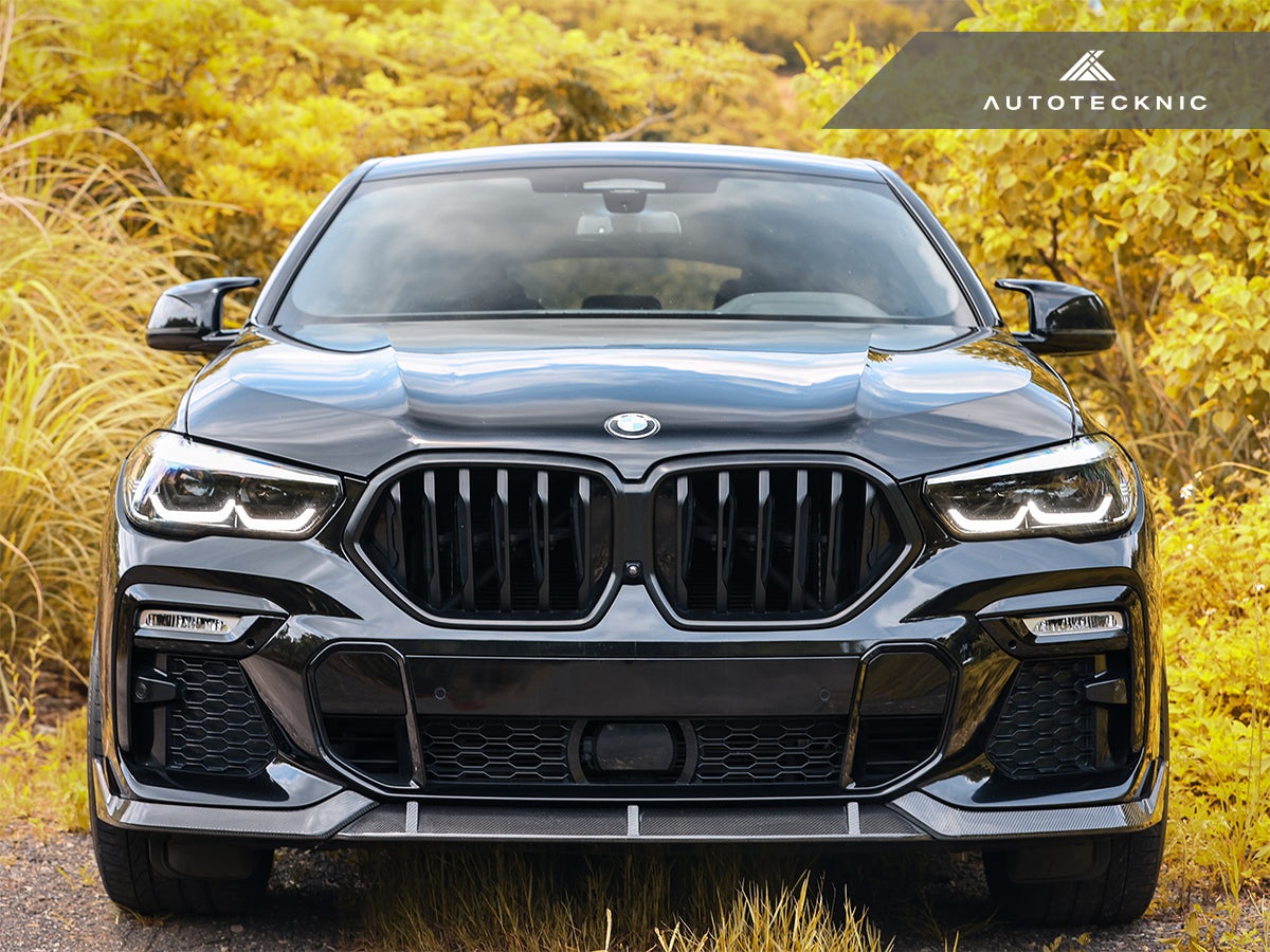 AutoTecknic Performance Dry Carbon Front Lip Set - G06 X6 M-Sport-Exterior-Silicon Valley Bimmer