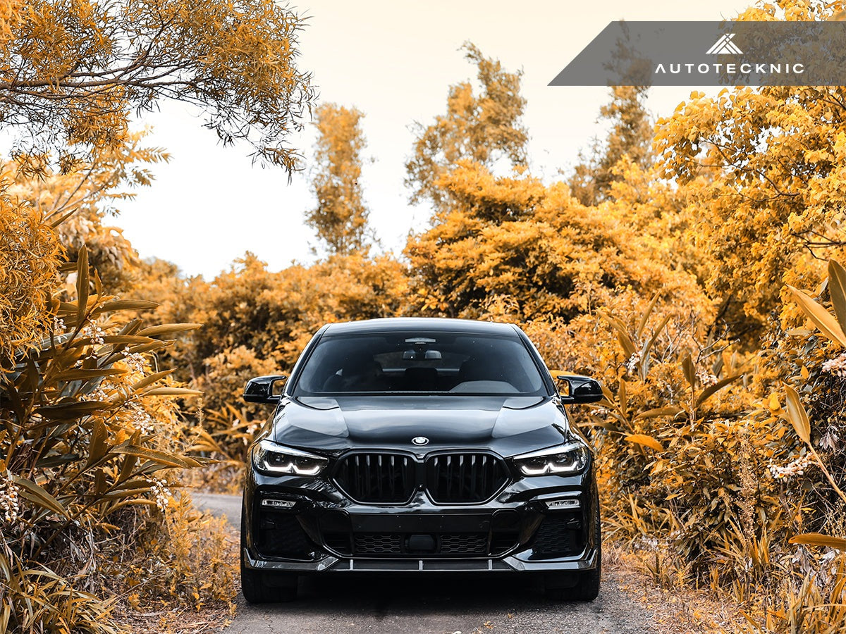 AutoTecknic Performance Dry Carbon Front Lip Set - G06 X6 M-Sport-Exterior-Silicon Valley Bimmer