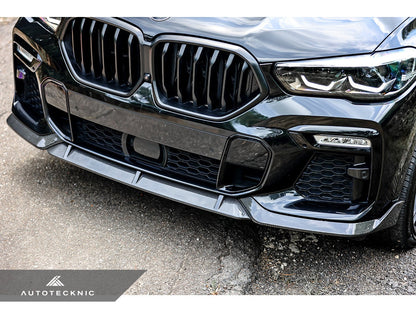 AutoTecknic Performance Dry Carbon Front Lip Set - G06 X6 M-Sport-Exterior-Silicon Valley Bimmer