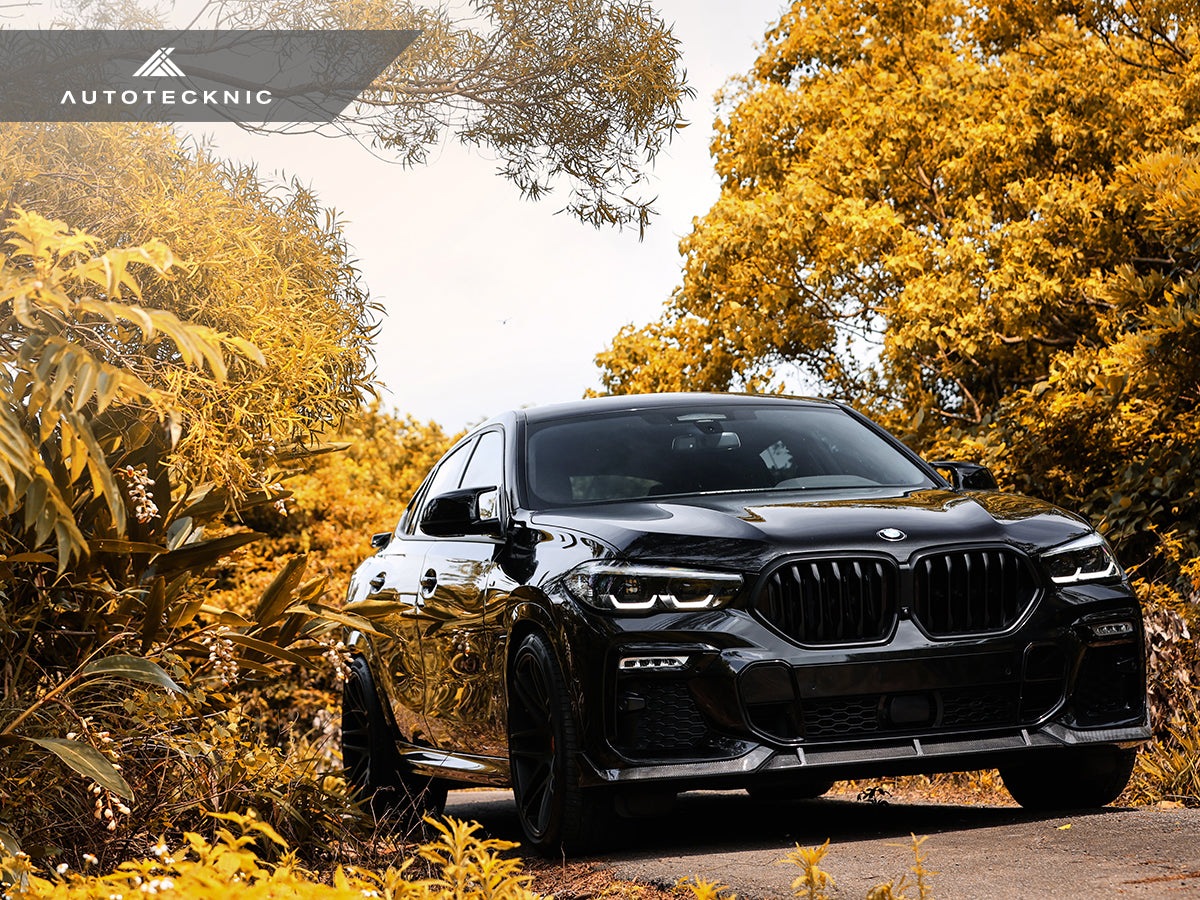 AutoTecknic Performance Dry Carbon Front Lip Set - G06 X6 M-Sport-Exterior-Silicon Valley Bimmer