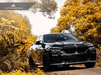 AutoTecknic Performance Dry Carbon Front Lip Set - G06 X6 M-Sport-Exterior-Silicon Valley Bimmer