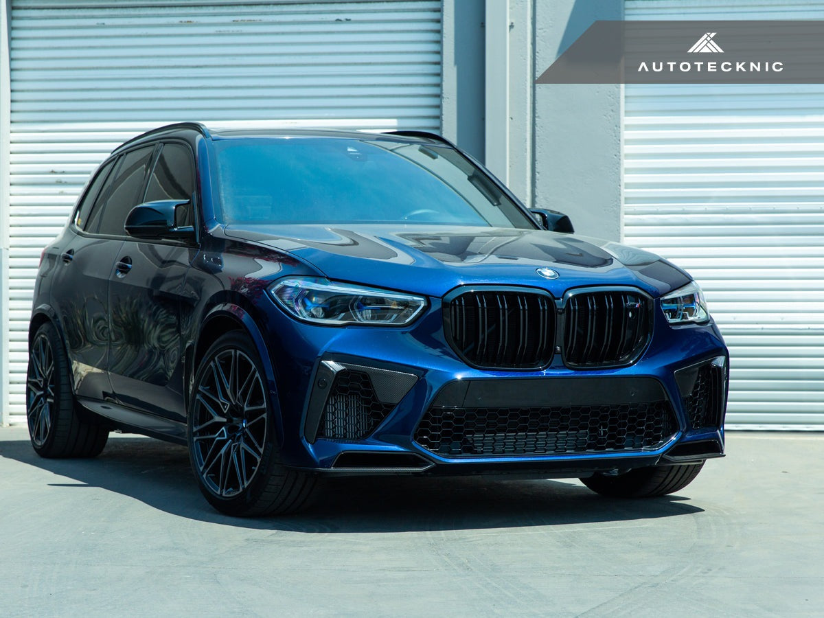AutoTecknic Performance Dry Carbon Splitter Set - F95 X5M Pre-LCI-Exterior-Silicon Valley Bimmer