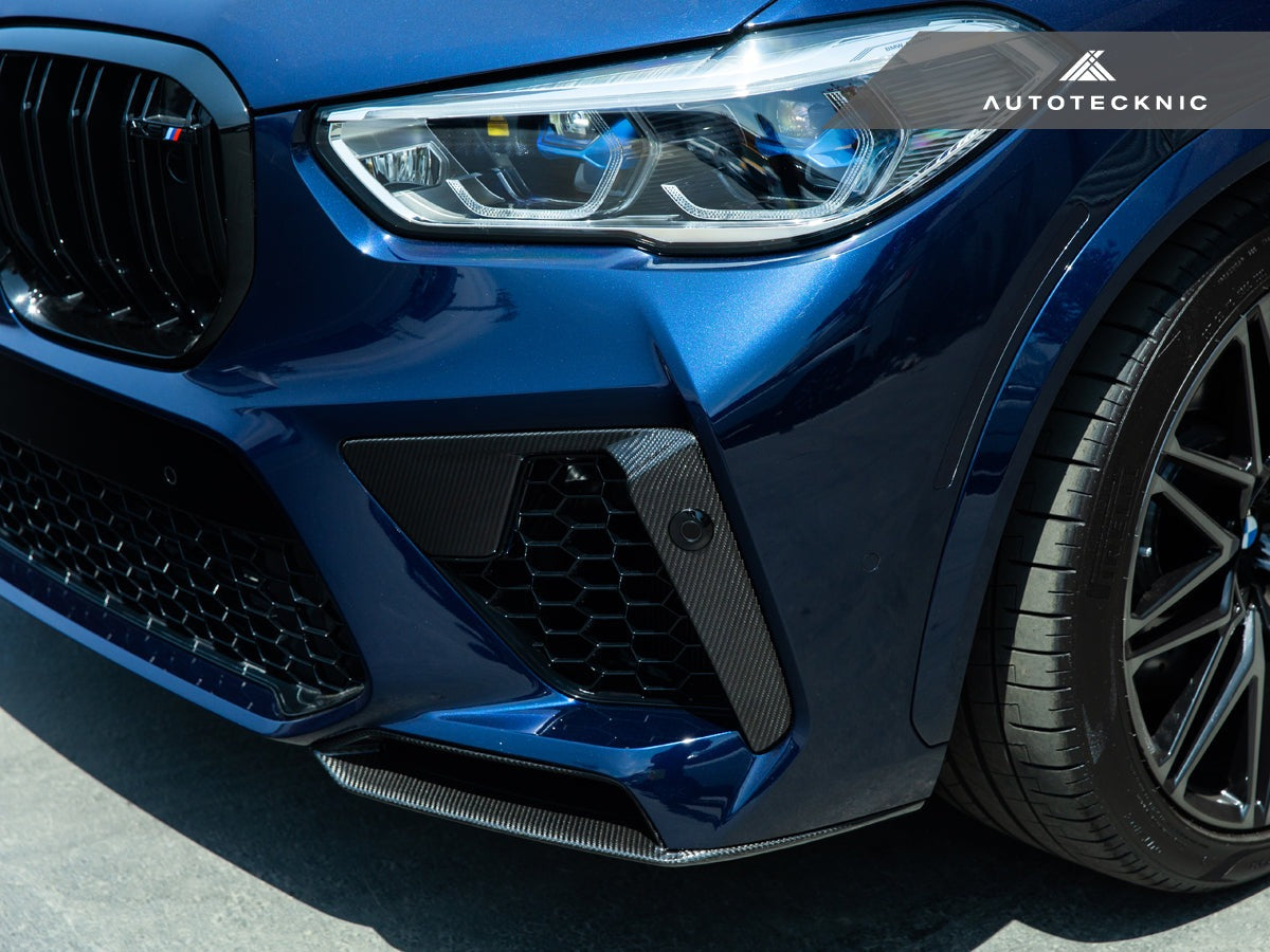 AutoTecknic Performance Dry Carbon Splitter Set - F95 X5M Pre-LCI-Exterior-Silicon Valley Bimmer