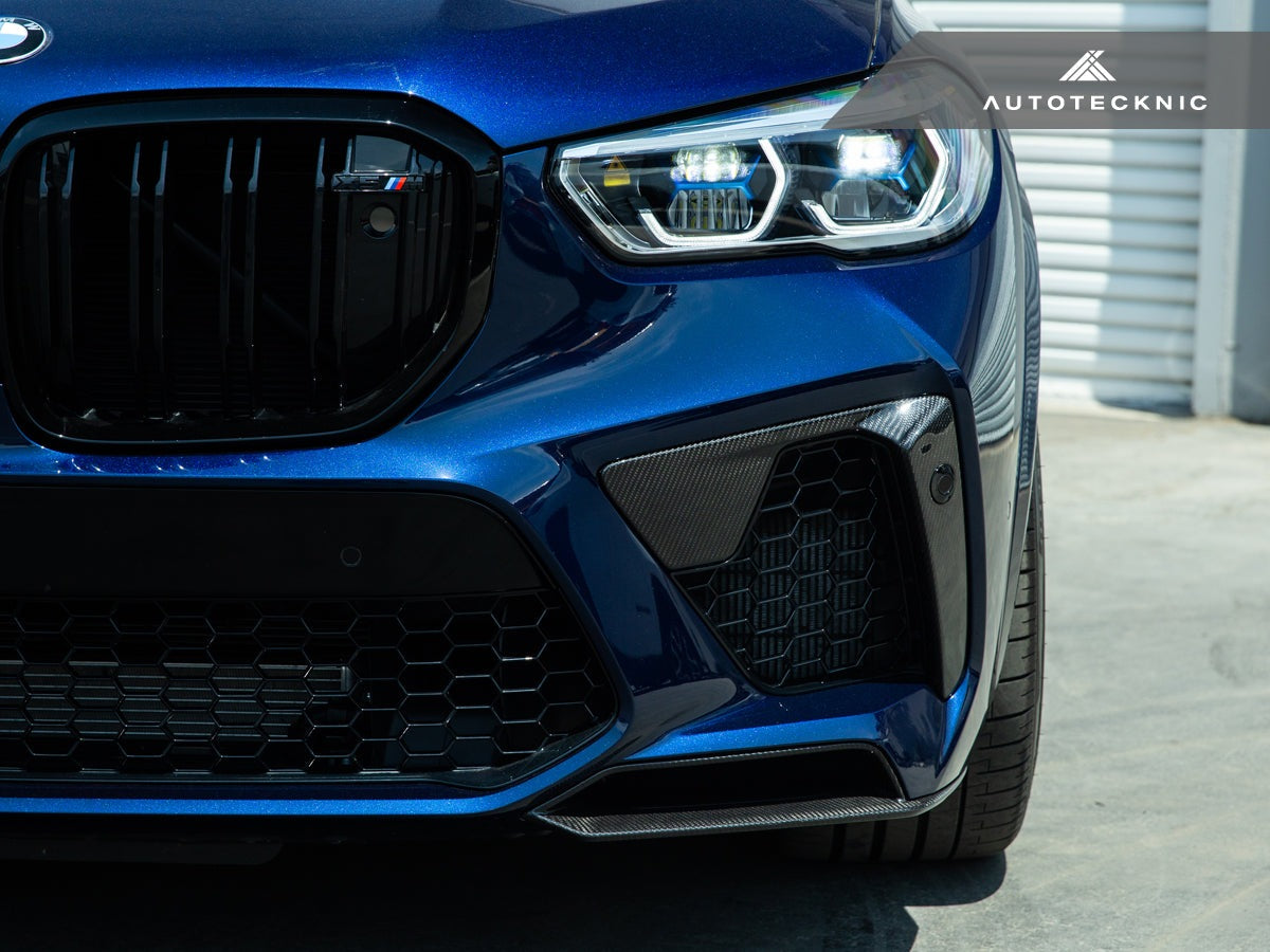 AutoTecknic Performance Dry Carbon Splitter Set - F95 X5M Pre-LCI-Exterior-Silicon Valley Bimmer