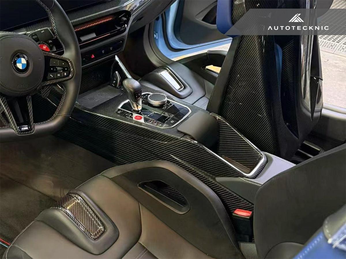 AutoTecknic Pre-Preg Carbon CSL Center Console - BMW G8X M2 / M3 / M4 (Automatic)-Interior Trim-Silicon Valley Bimmer