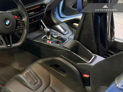 AutoTecknic Pre-Preg Carbon CSL Center Console - BMW G8X M2 / M3 / M4 (Automatic)-Interior Trim-Silicon Valley Bimmer