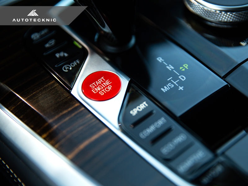 AutoTecknic Red Start Stop Button - F97 X3M LCI | F98 X4M LCI-Interior-Silicon Valley Bimmer