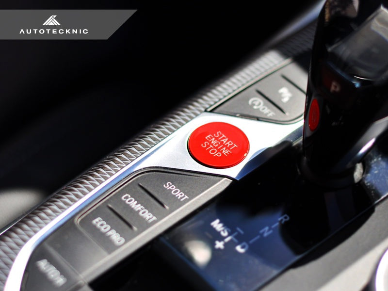 AutoTecknic Red Start Stop Button - G01 X3 | G02 X4-Interior-Silicon Valley Bimmer
