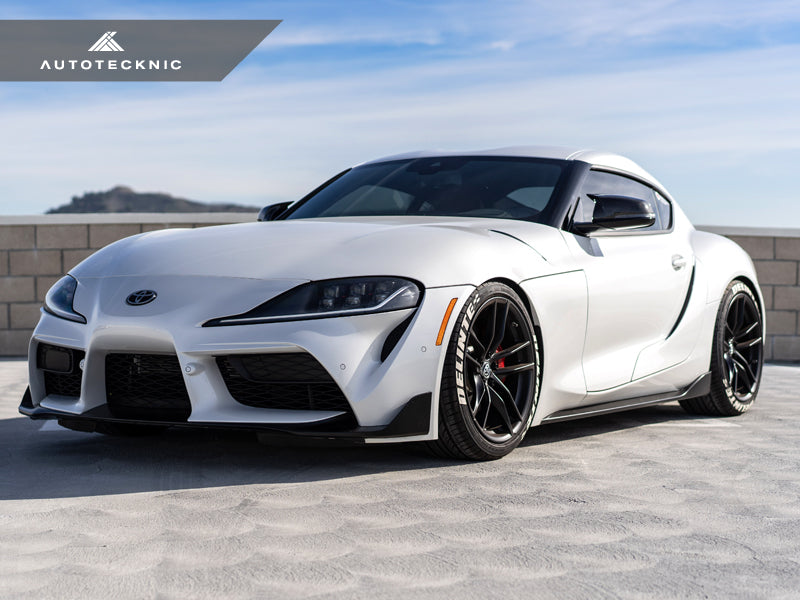 AutoTecknic Replacement Aero Carbon Mirror Covers - A90 Supra 2020-Up-Exterior-Silicon Valley Bimmer