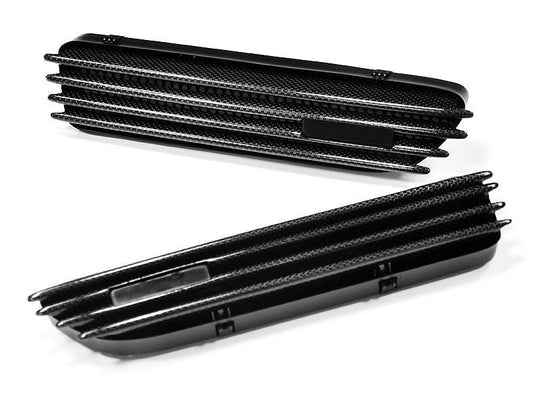 AutoTecknic Replacement Carbon Fiber Fender Gills - E46 Coupe & Cabrio | M3-Exterior-Silicon Valley Bimmer