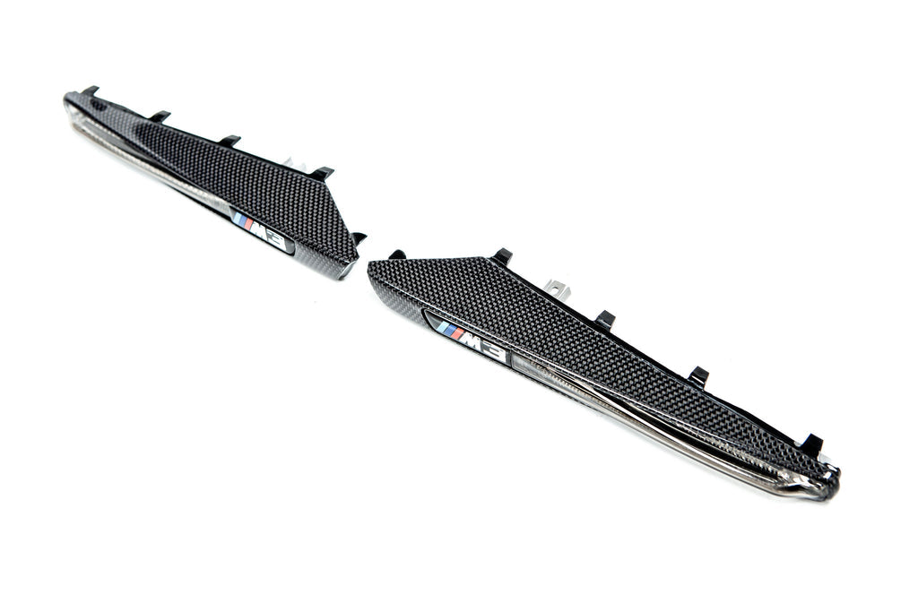 AutoTecknic Replacement Carbon Fiber Fender Gills - E90 Sedan / E92 Coupe / E93 Cabrio | M3-Exterior-Silicon Valley Bimmer