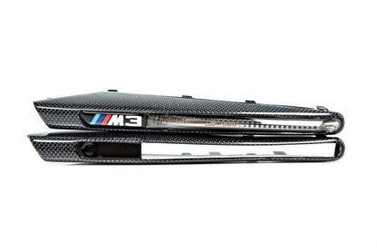 AutoTecknic Replacement Carbon Fiber Fender Gills - E90 Sedan / E92 Coupe / E93 Cabrio | M3-Exterior-Silicon Valley Bimmer
