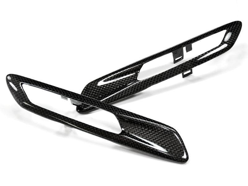 AutoTecknic Replacement Carbon Fiber Fender Light Trims - F10 Sedan / F11 Wagon | 5 Series-Silicon Valley Bimmer