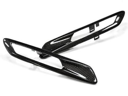 AutoTecknic Replacement Carbon Fiber Fender Light Trims - F10 Sedan / F11 Wagon | 5 Series-Silicon Valley Bimmer