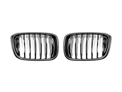 AutoTecknic Replacement Carbon Fiber Front Grille Set - G01 X3 | G02 X4 Pre-LCI-Exterior-Silicon Valley Bimmer