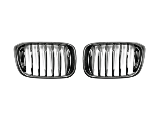 AutoTecknic Replacement Carbon Fiber Front Grille Set - G01 X3 | G02 X4 Pre-LCI-Exterior-Silicon Valley Bimmer
