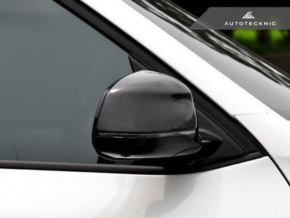AutoTecknic Replacement Carbon Fiber Mirror Covers - BMW F25 X3 LCI | F26 X4 | F15 X5 | F16 X6-Exterior-Silicon Valley Bimmer