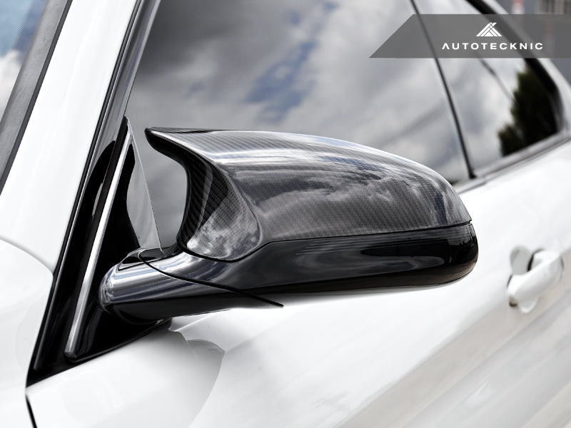 AutoTecknic Replacement Carbon Fiber Mirror Covers - F87 M2 Competition | F80 M3 | F82/ F83 M4-Exterior-Silicon Valley Bimmer