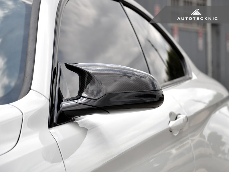 AutoTecknic Replacement Carbon Fiber Mirror Covers - F87 M2 Competition | F80 M3 | F82/ F83 M4-Exterior-Silicon Valley Bimmer