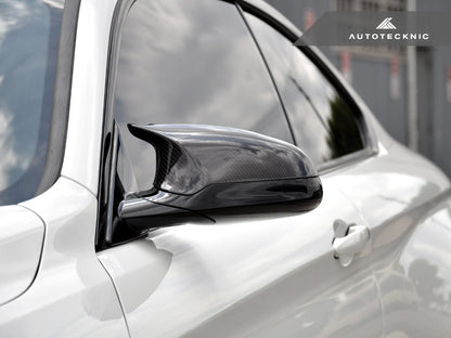 AutoTecknic Replacement Carbon Fiber Mirror Covers - F87 M2 Competition | F80 M3 | F82/ F83 M4-Exterior-Silicon Valley Bimmer