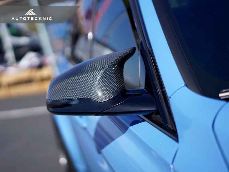 AutoTecknic Replacement Carbon Fiber Mirror Covers - F87 M2 Competition | F80 M3 | F82/ F83 M4-Exterior-Silicon Valley Bimmer