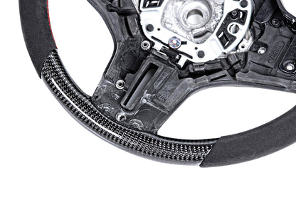 AutoTecknic Replacement Carbon Steering Wheel - F95 X5M | F96 X6M-Interior-Silicon Valley Bimmer
