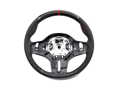 AutoTecknic Replacement Carbon Steering Wheel - F95 X5M | F96 X6M-Interior-Silicon Valley Bimmer