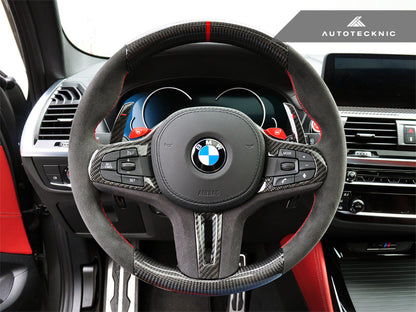 AutoTecknic Replacement Carbon Steering Wheel - F95 X5M | F96 X6M-Interior-Silicon Valley Bimmer