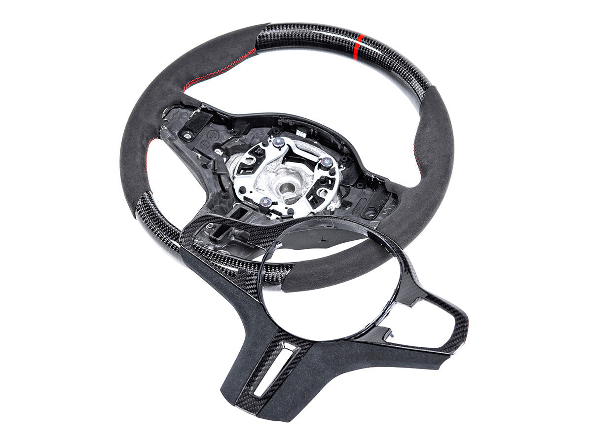 AutoTecknic Replacement Carbon Steering Wheel - F95 X5M | F96 X6M-Interior-Silicon Valley Bimmer