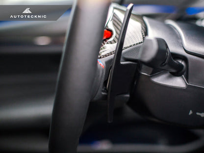 AutoTecknic Replacement Carbon Steering Wheel Top Cover - F90 M5-Interior-Silicon Valley Bimmer